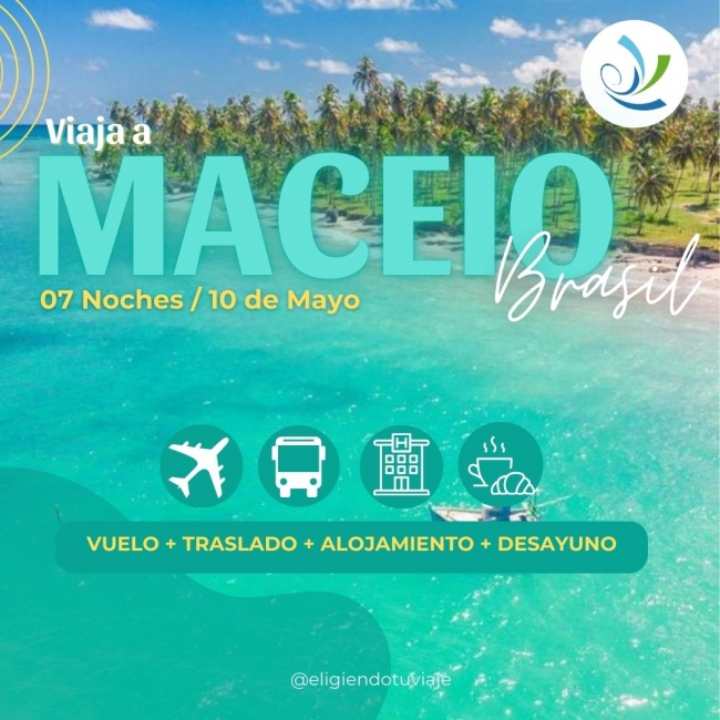 Maceio, destino de brasil en promo!