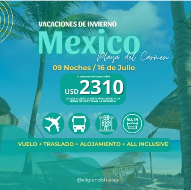 Vacaciones de invierno en MEXICO